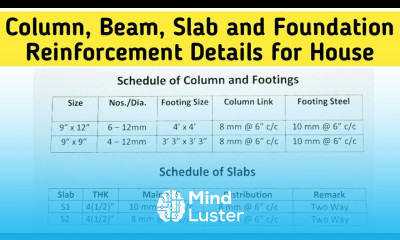 12 x 36 ft House Reinforcement Details ¦¦ Column ¦¦ Beam ¦¦ Slab ¦¦ foundation Steel Details
