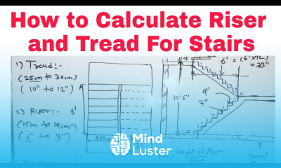 How to calculate Rise and Tread of Stair Staircase Design How to Design Staircase