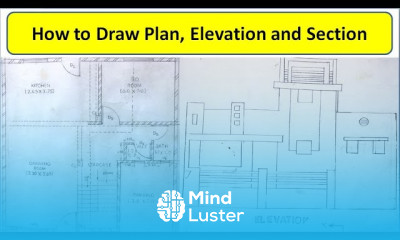 Building Drawing Plan Elevation and Section Ghar Ka Naksha Plan Elevation Section Drawing