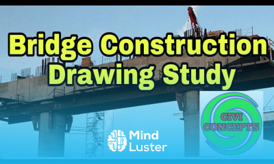 Bridge construction drawing Study