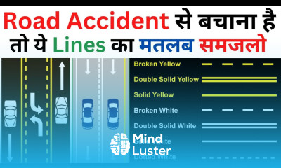 Meaning of Yellow and White Lines On Road Road Marking and Road Lines in Hindi Road Signs