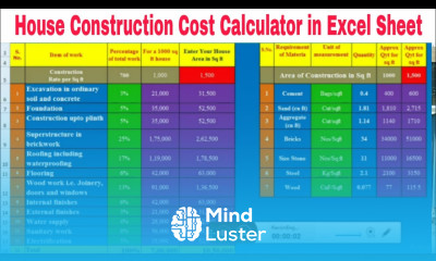 House construction cost calculator 2024 How to Calculate House Construction House Cost Excel