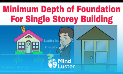 Minimum Depth of Foundation for Single storey Building