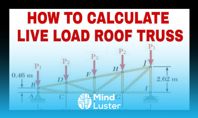 Live Load calculations on Roof Truss Civiconcept