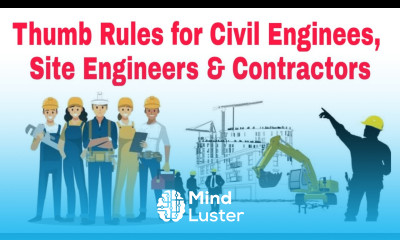 Thumb Rules for Civil Engineers Site Engineers Contractors 2024 Civil Engineering