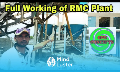 Ready mix concrete plant visit Civiconcepts