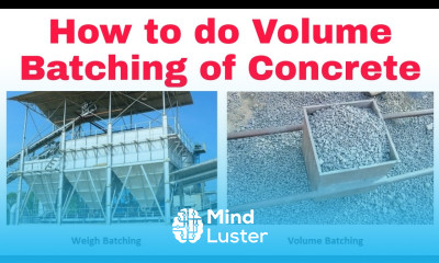 Volume batching of concrete