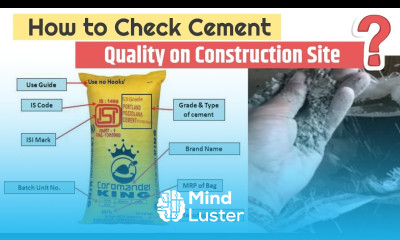 How to check quality of cement on site How to check cement quality in Hindi cement test 2024