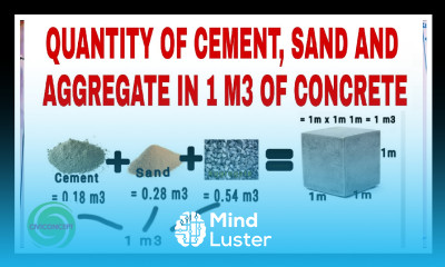 How to calculate Cement sand and Aggregate quantity in Concrete Civiconcepts