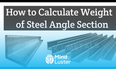 How to calculate weight of steel angle
