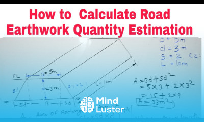 Road earthwork quantity calculation