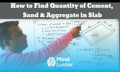 How to Calculate Cement Sand and Aggregate Quantity in Slab