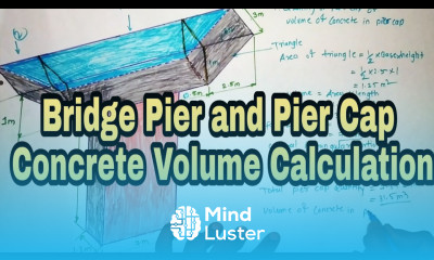 Bridge Pier and Pier Cap Concrete Volume Calculation