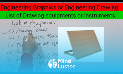 List of Drawing Equipment Instruments Engineering Graphics or engineering Drawing by Promila mam