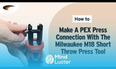 How To Make a Pex Press Connection w the Milwaukee M18 Short Throw Press Tool
