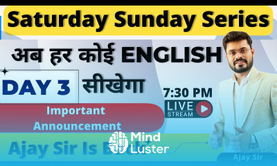 Day 3 Saturday Sunday Spoken English Course Basic To Advance Spoken English Course By Ajay Sir