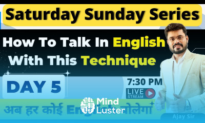 Day 5 Saturday Sunday Spoken English Course How To Talk In English With This Technique