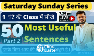 Day 10 Saturday Sunday Spoken English Course 50 Most Useful Sentences In English Spoken Rules