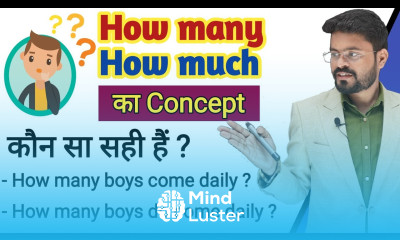 How many How much Which in which From which With which का Concept How many How much