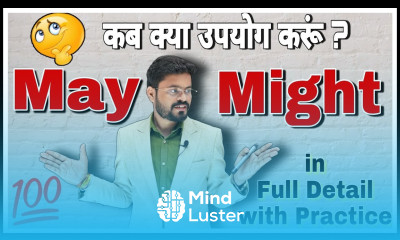 Different Between May and Might Examples Rules Modal Verbs In English Grammar by Ajay Sir