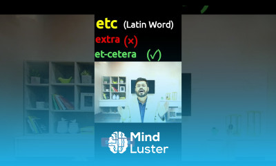 ETC etc in English shorts What is etc