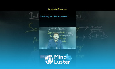 Difference between Somebody Someone Anybody and anyone shorts