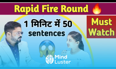 1मिनिट में 50 वाक्य Rapid Fire Round for Translation shorts basic english how to speak english
