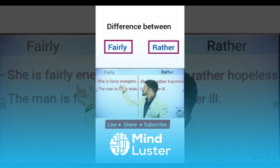 Fairly and Rather Difference how to learn english english shorts english grammar
