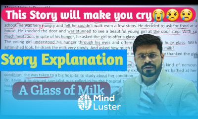 Story A Glass of Milk How to Read any story in English The Best ways to Read any story