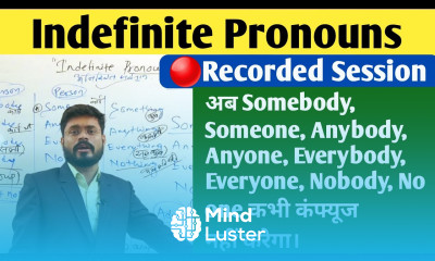 Indefinite Pronouns with tricks Someone Anyone Difference between Someone and Somebody