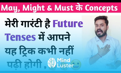 May Might Must के Concepts Future Tenses के Concepts