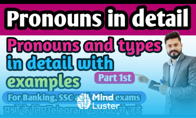 Day 8th Pronouns in detail part 1st Pronoun and its types