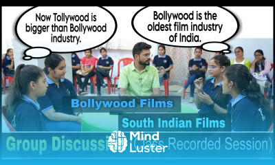 South Indian movies Vs Bollywood movies Group Discussion English Speaking Practice Ajay sir