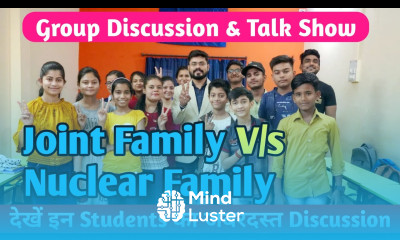 Joint Family V s Nuclear Family English gd English discussion Debate in English