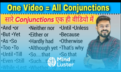 English Speaking Practice English Sentences for Practice One Video All Conjunctions