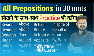 30 Min में All Preposition in English Grammar Practice Spoken English English Speaking Practice