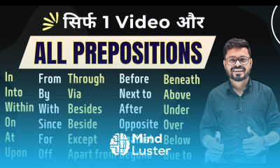 One Video All Prepositions Prepositions in English with Practice English Speaking Practice