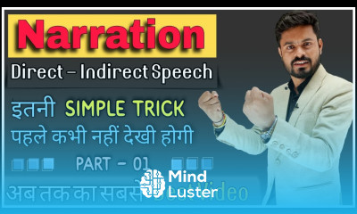 Direct and Indirect Speech In English Grammar Narration In English Reported Speech by Ajay Sir
