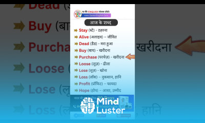 आज के शब्द Words of the day 2