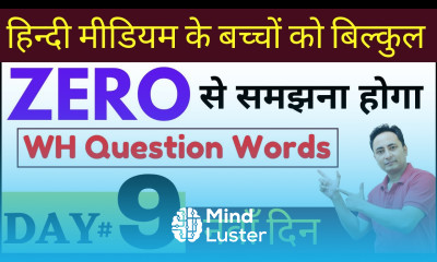 English Speaking Course Day 9 WH Family Question Words in English Grammar