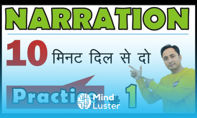 Direct and Indirect Speech Narration Practice Exercise 1