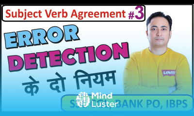 Subject Verb Agreement Part 3 Error Detection Rules