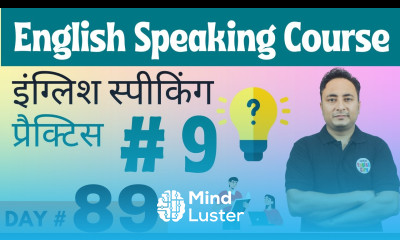 English Speaking Course Day 89 English Speaking Practice Day 9