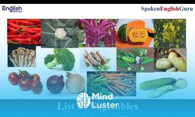 English में सभी सब्जियों के नाम । Vegetable Names in English Spoken English Guru