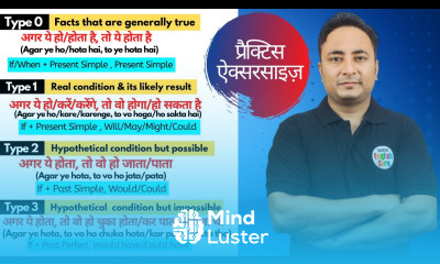 Conditional Sentences की Practice Exercise । Conditional Sentences Type 0 Type 1 Type 2 Type 3