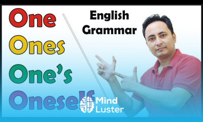 One Ones One s Oneself in English Grammar Use of Indefinite Pronoun ONE by Spoken English Guru