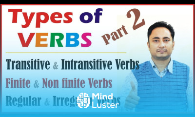 Types of Verbs Regular and Irregular verbs Finite and Nonfinite verbs Transitive Intransitive verbs