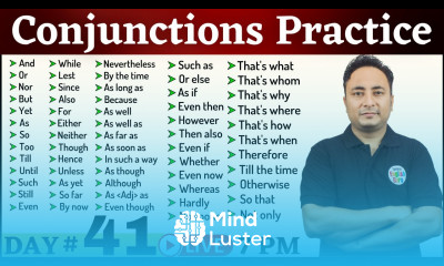 सभी Conjunctions की Practice Exercise एक वीडियो में English Speaking Course Day 41