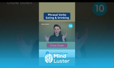 Chow Down Learn English Most Common Phrasal Verbs shorts english englishclass101