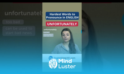 Hardest Words to Pronounce in English Unfortunately